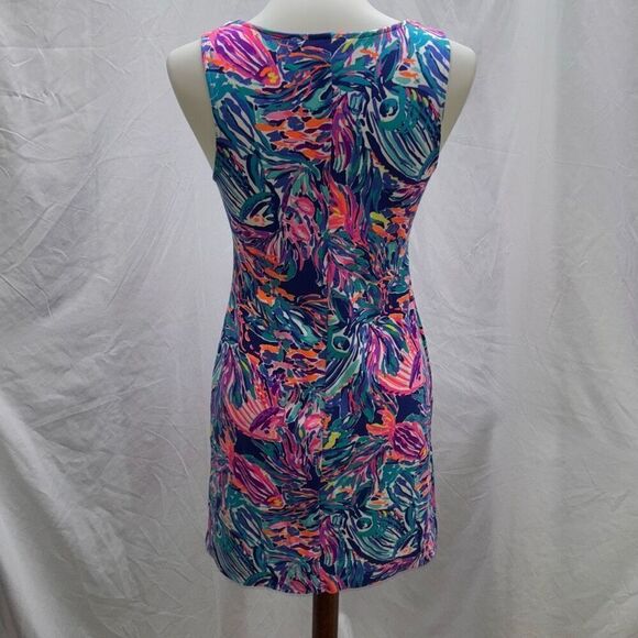 Lilly Pulitzer Harper shift dress cosmic coral XS Seas the Day - Picture 6 of 12